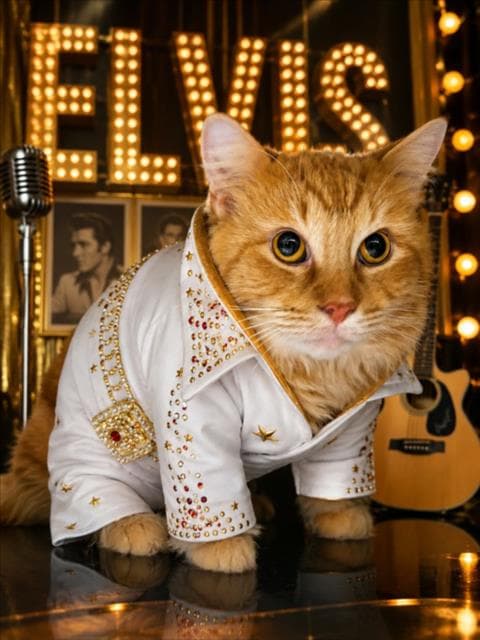 Elvis - Domestic Medium Hair