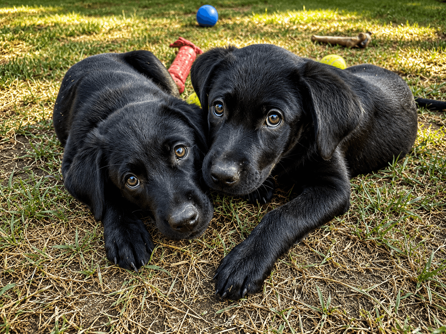 Ella And Olivia - Labrador Retriever
